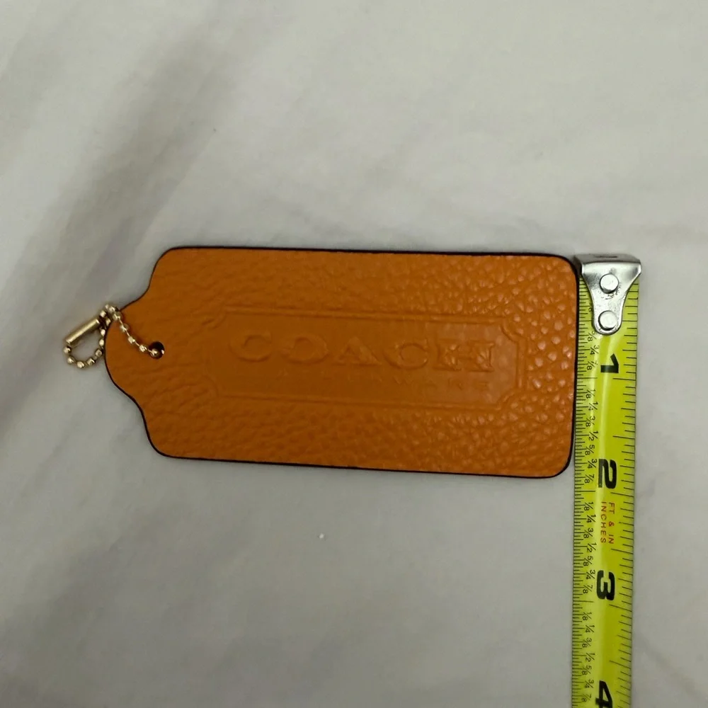 Coach Tan Leather Tag - Picture 3 of 5